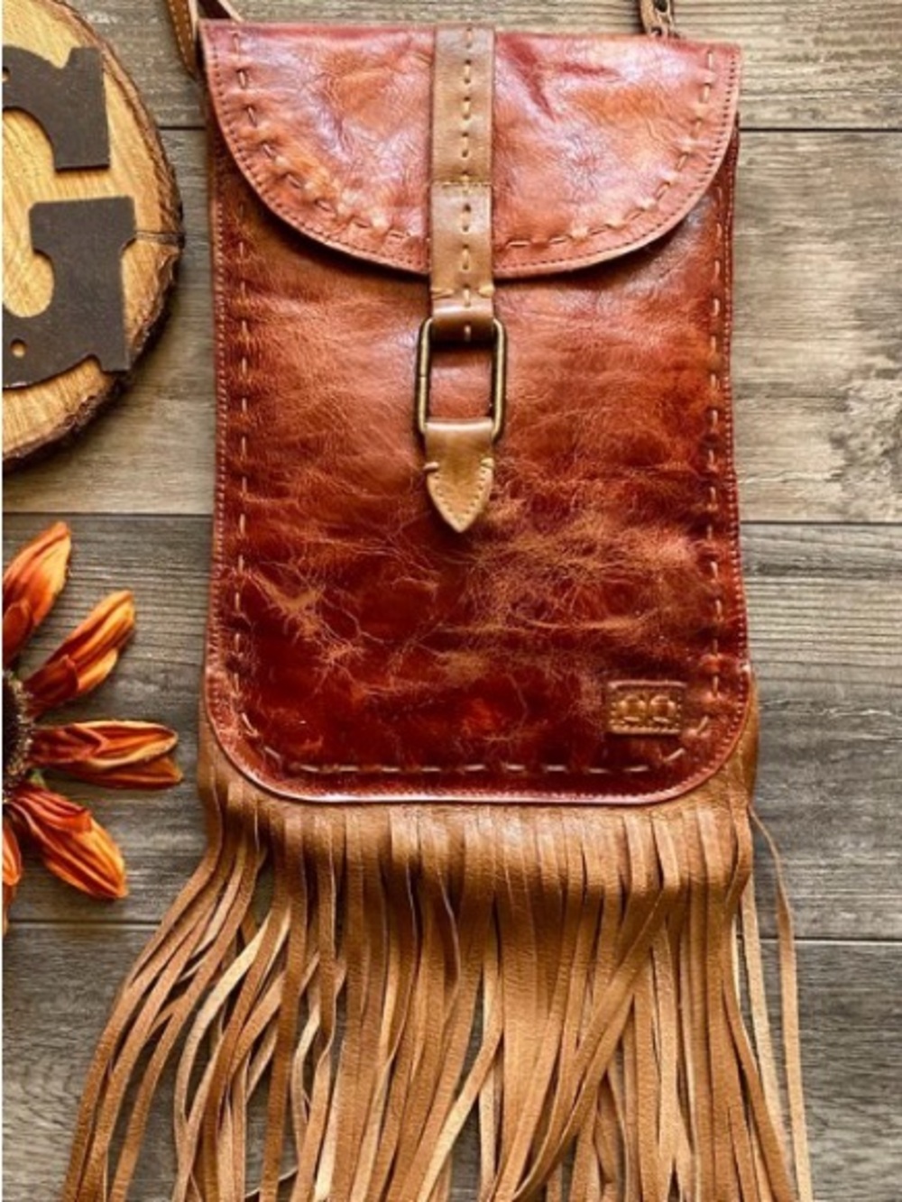 Super Cute Bed Stu Sandy Lane Crossbody Bag in Adobe Lux